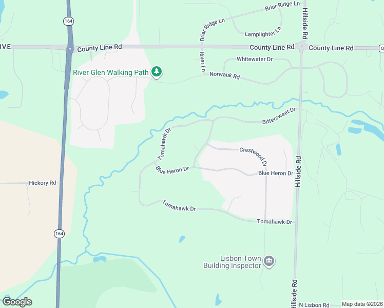 map of restaurants, bars, coffee shops, grocery stores, and more near W254N9301 Bittersweet Drive in Sussex