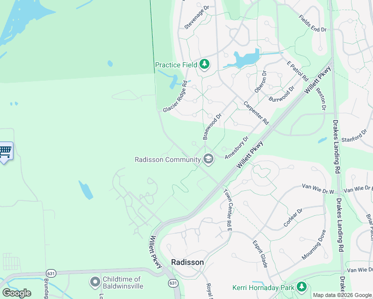 map of restaurants, bars, coffee shops, grocery stores, and more near 8704 North Entry Road in Baldwinsville