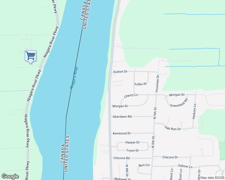map of restaurants, bars, coffee shops, grocery stores, and more near 4671 Lower River Road in Lewiston
