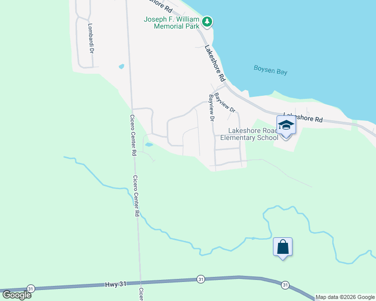 map of restaurants, bars, coffee shops, grocery stores, and more near 8549 Josette Junction Road in Cicero