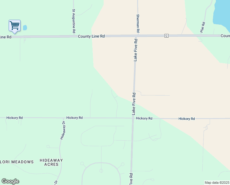 map of restaurants, bars, coffee shops, grocery stores, and more near W276N9322 Red Wing Road in Hartland