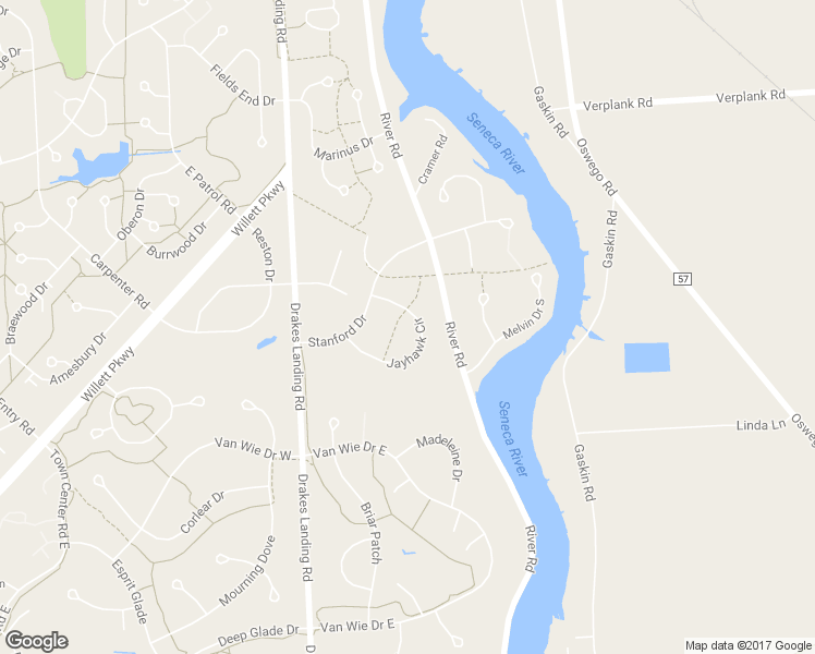 map of restaurants, bars, coffee shops, grocery stores, and more near 6820 Jayhawk Circle in Baldwinsville
