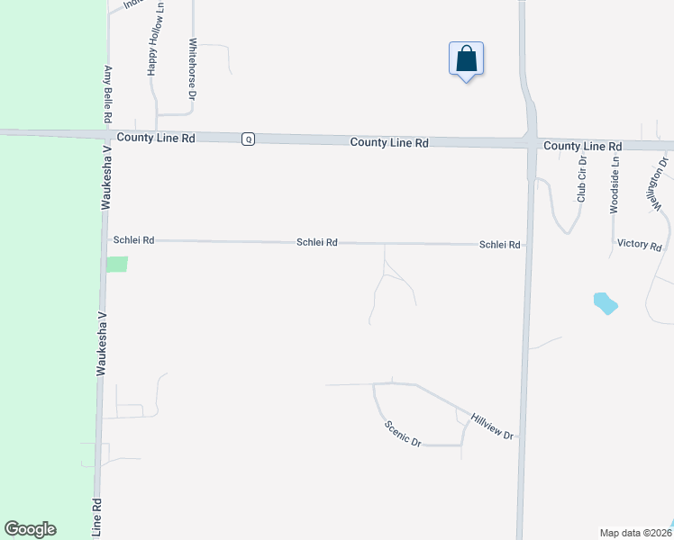map of restaurants, bars, coffee shops, grocery stores, and more near N94W21133 Schlei Road in Menomonee Falls