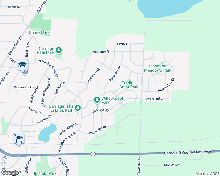 map of restaurants, bars, coffee shops, grocery stores, and more near 771 Katherine Drive in Sun Prairie