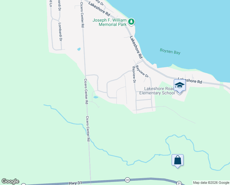 map of restaurants, bars, coffee shops, grocery stores, and more near 8568 Angus Path in Cicero