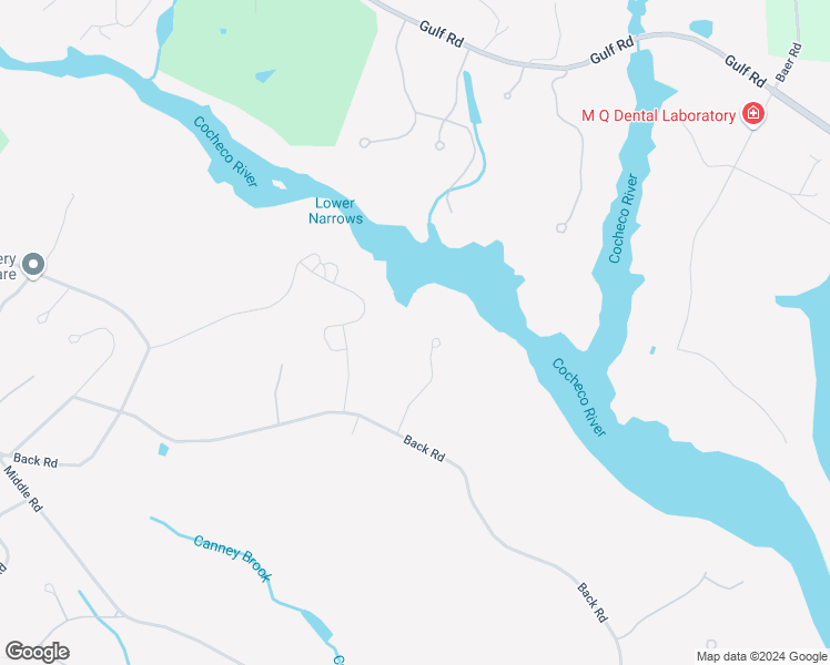 map of restaurants, bars, coffee shops, grocery stores, and more near 38 Mallard Lane in Dover