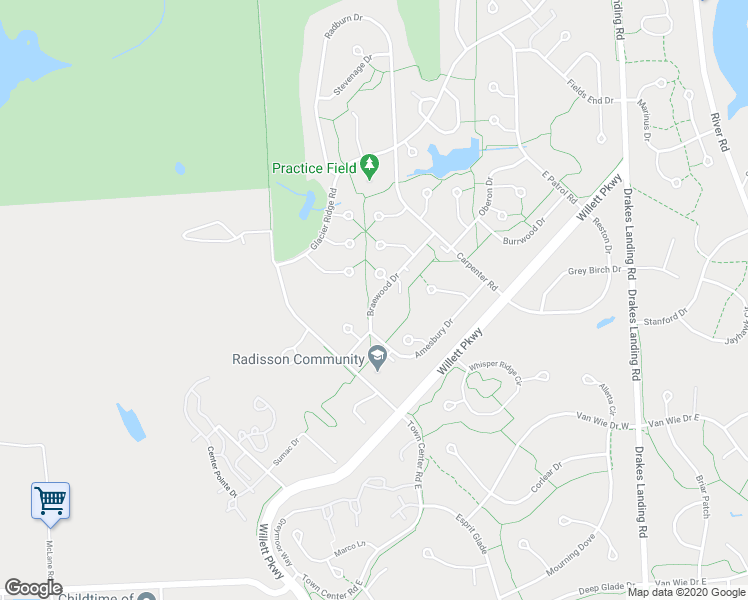 map of restaurants, bars, coffee shops, grocery stores, and more near 8644 Braewood Drive in Baldwinsville