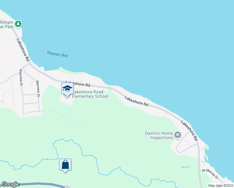 map of restaurants, bars, coffee shops, grocery stores, and more near 7278 Lakeshore Road in Cicero