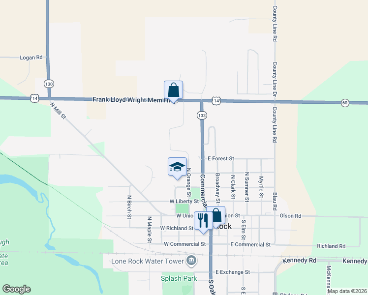 map of restaurants, bars, coffee shops, grocery stores, and more near 200 Buck Run Road in Lone Rock