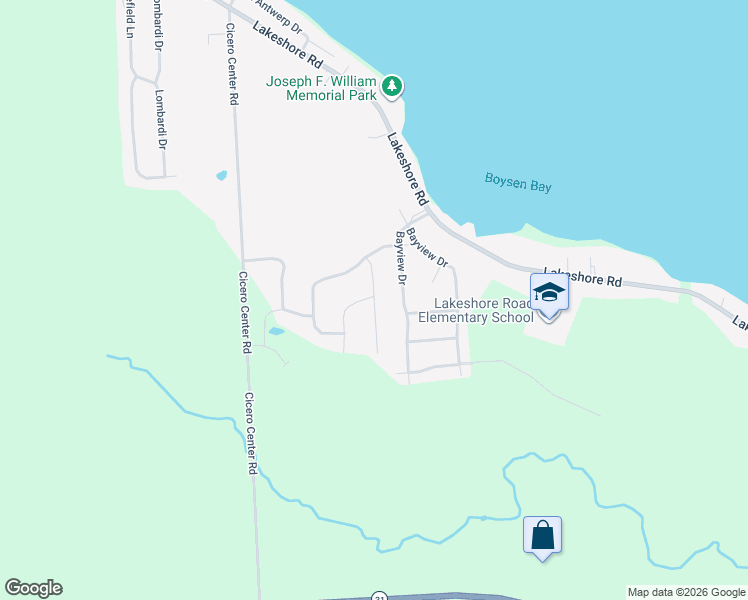 map of restaurants, bars, coffee shops, grocery stores, and more near 8549 Josette Junction Road in Cicero