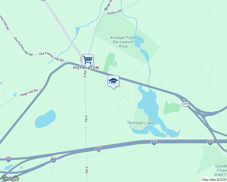 map of restaurants, bars, coffee shops, grocery stores, and more near 271 Main Street in Hopkinton