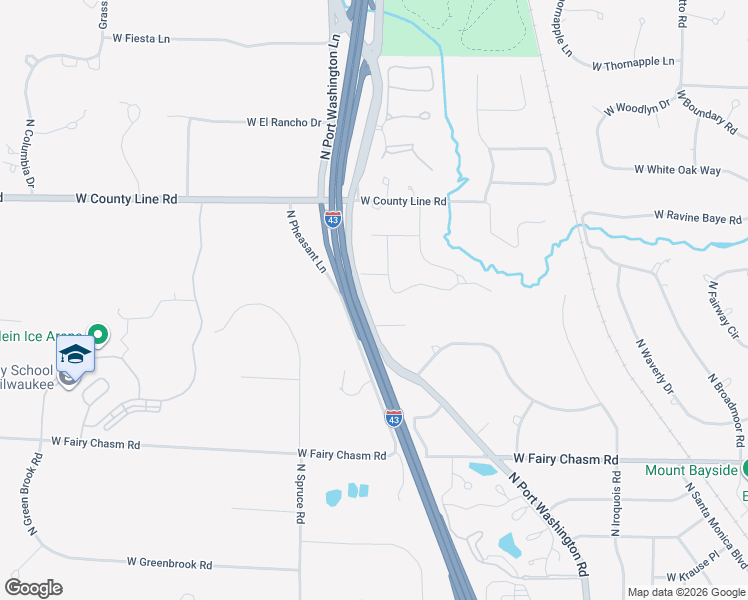 map of restaurants, bars, coffee shops, grocery stores, and more near 9473 Apple Blossom Lane in Bayside