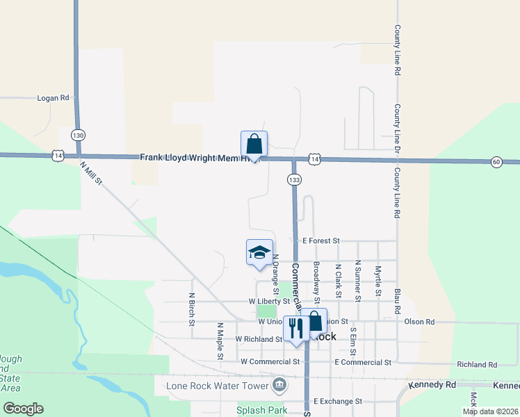 map of restaurants, bars, coffee shops, grocery stores, and more near 200 Buck Run Road in Lone Rock