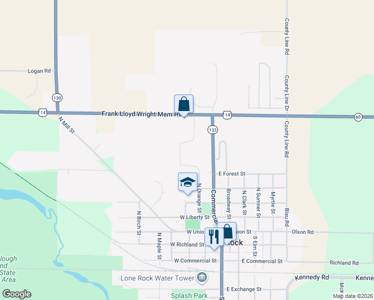 map of restaurants, bars, coffee shops, grocery stores, and more near 200 Buck Run Road in Lone Rock