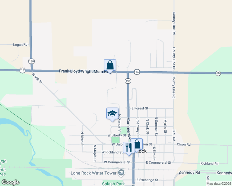 map of restaurants, bars, coffee shops, grocery stores, and more near 200 Buck Run Road in Lone Rock
