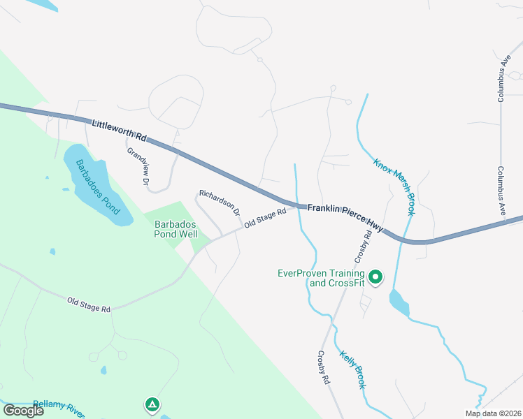 map of restaurants, bars, coffee shops, grocery stores, and more near 1 Richardson Drive in Dover
