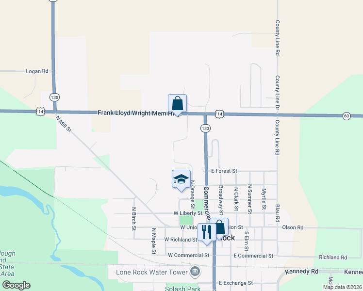 map of restaurants, bars, coffee shops, grocery stores, and more near 200 Buck Run Road in Lone Rock