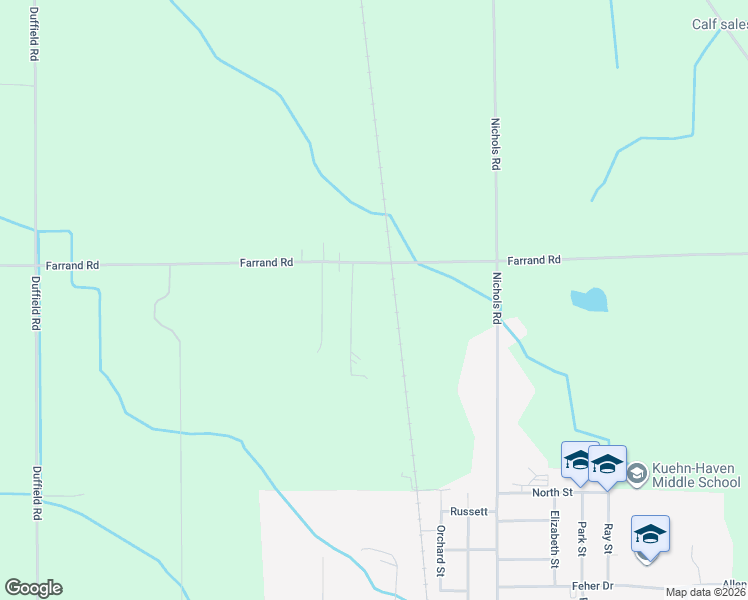map of restaurants, bars, coffee shops, grocery stores, and more near 11141 West Farrand Road in Montrose