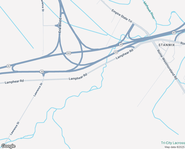 map of restaurants, bars, coffee shops, grocery stores, and more near 6650 Lamphear Road in Rome