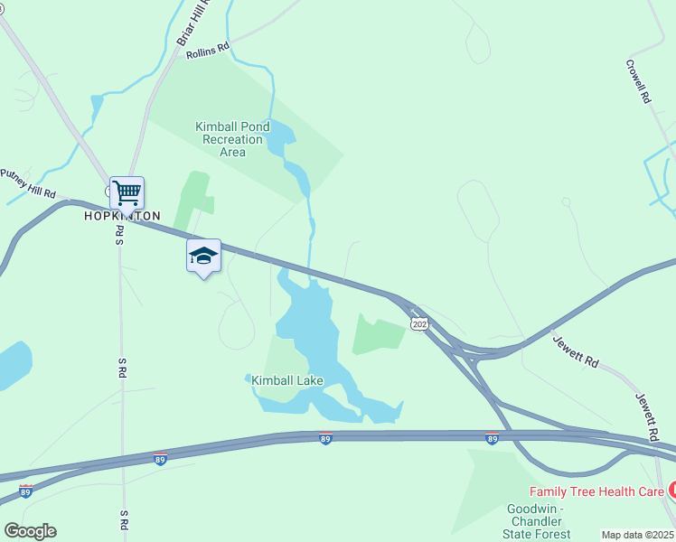 map of restaurants, bars, coffee shops, grocery stores, and more near 110 Main Street in Hopkinton