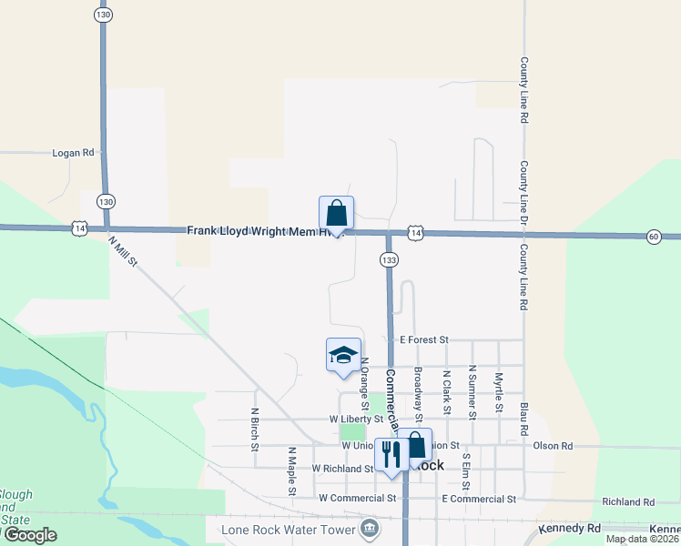 map of restaurants, bars, coffee shops, grocery stores, and more near 200 Buck Run Road in Lone Rock