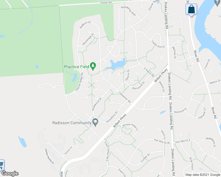 map of restaurants, bars, coffee shops, grocery stores, and more near 8691 Carpenter Road in Baldwinsville