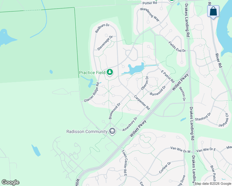 map of restaurants, bars, coffee shops, grocery stores, and more near 8653 Braewood Drive in Baldwinsville