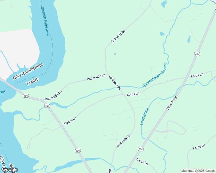 map of restaurants, bars, coffee shops, grocery stores, and more near 206 Oldfields Road in South Berwick