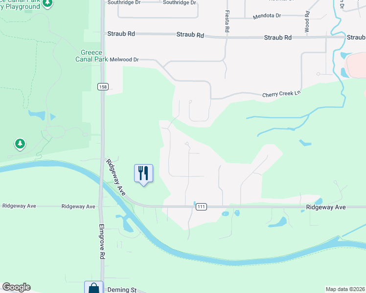 map of restaurants, bars, coffee shops, grocery stores, and more near 234 Boca Avenue in Rochester