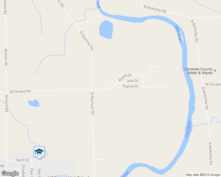 map of restaurants, bars, coffee shops, grocery stores, and more near 10066 Farrand Road in Montrose