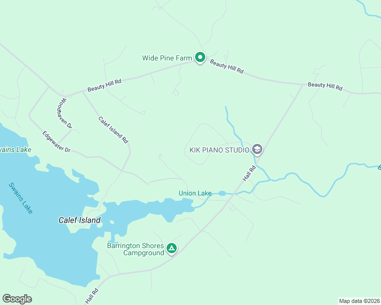 map of restaurants, bars, coffee shops, grocery stores, and more near 91 Hunter Lane in Barrington