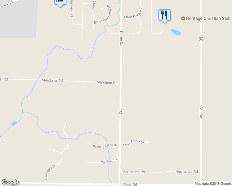 map of restaurants, bars, coffee shops, grocery stores, and more near 1235 Harris Road in Webster