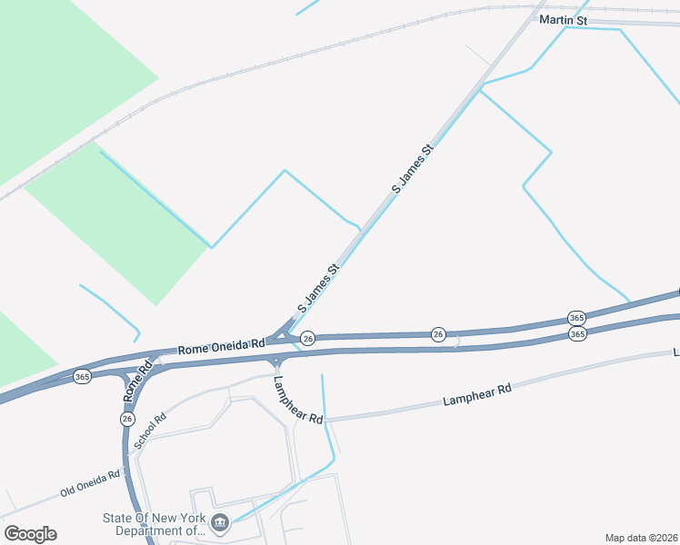 map of restaurants, bars, coffee shops, grocery stores, and more near 6790 South James Street in Rome