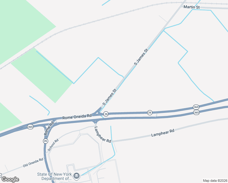 map of restaurants, bars, coffee shops, grocery stores, and more near 6790 South James Street in Rome