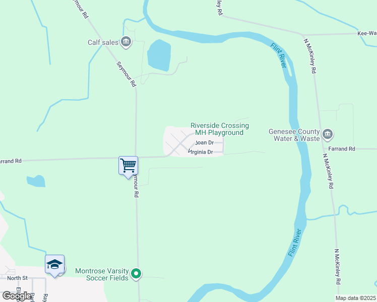 map of restaurants, bars, coffee shops, grocery stores, and more near 10186 West Farrand Road in Montrose