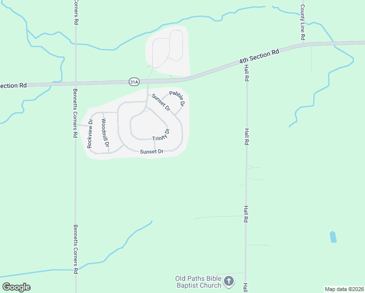 map of restaurants, bars, coffee shops, grocery stores, and more near 303 Sunset Drive in Clarendon