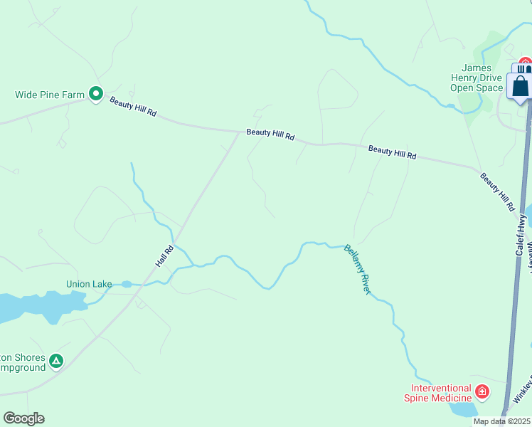 map of restaurants, bars, coffee shops, grocery stores, and more near 48 Serenity Way in Barrington