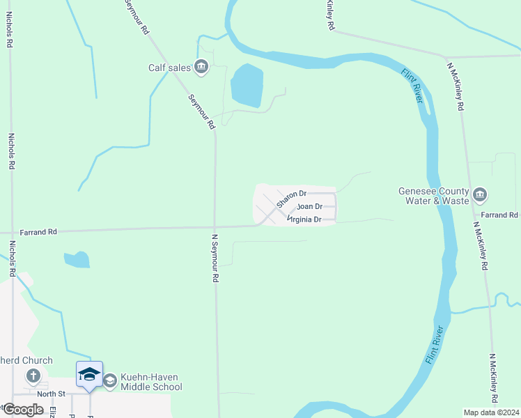 map of restaurants, bars, coffee shops, grocery stores, and more near 10066-10230 West Farrand Road in Montrose
