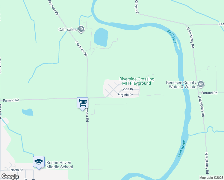 map of restaurants, bars, coffee shops, grocery stores, and more near 13099 Virginia Court in Montrose
