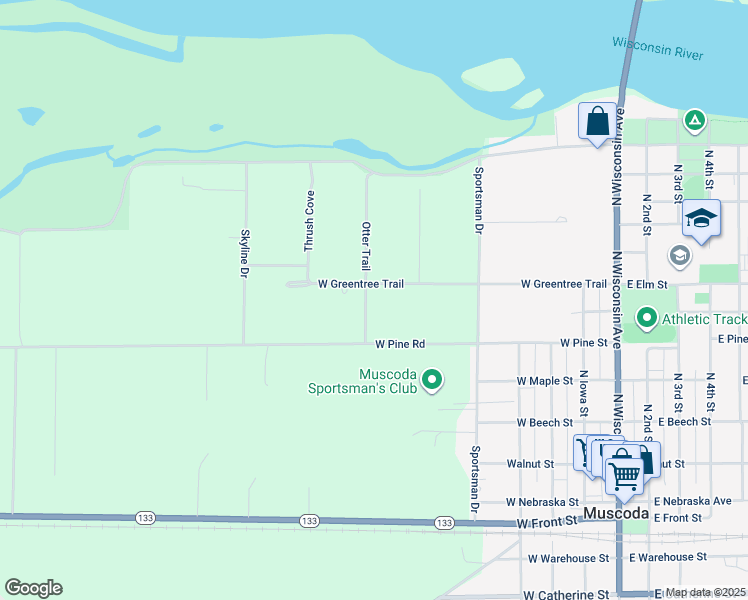 18926 Otter Trail, Muscoda WI Walk Score
