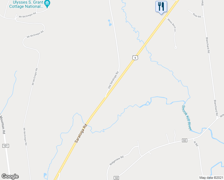 map of restaurants, bars, coffee shops, grocery stores, and more near 946a Saratoga Road in Gansevoort