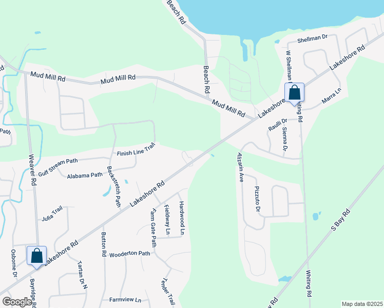 map of restaurants, bars, coffee shops, grocery stores, and more near 6403 Lakeshore Rd in Cicero