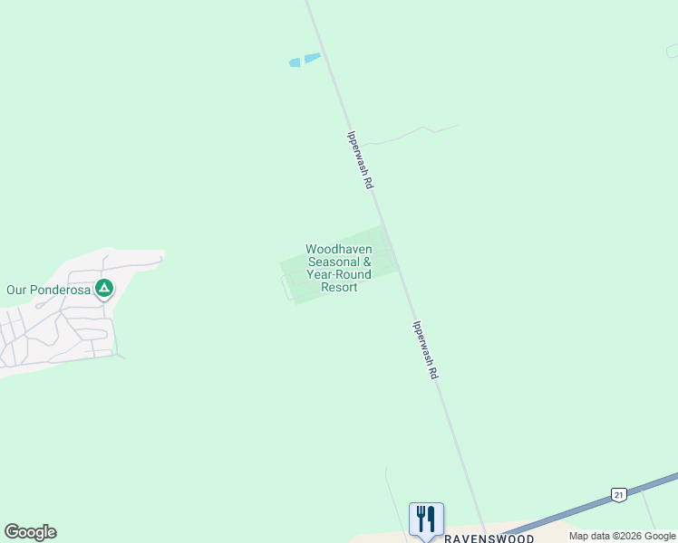 map of restaurants, bars, coffee shops, grocery stores, and more near 9385 Ipperwash Road in Lambton County