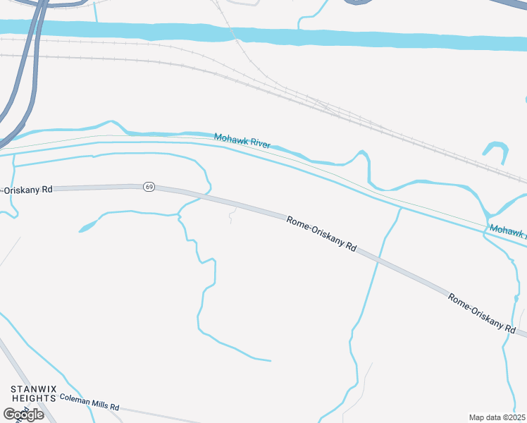 map of restaurants, bars, coffee shops, grocery stores, and more near 7092 Rome-Oriskany Road in Rome