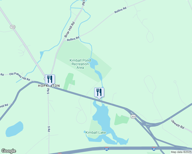 map of restaurants, bars, coffee shops, grocery stores, and more near 91 Checkerberry Lane in Hopkinton