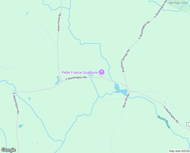 map of restaurants, bars, coffee shops, grocery stores, and more near 2607 East Washington Road in Washington