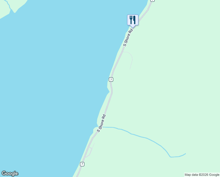 map of restaurants, bars, coffee shops, grocery stores, and more near 663 South Shore Road in Northville