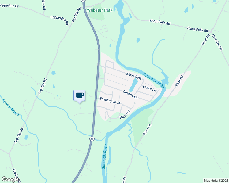 map of restaurants, bars, coffee shops, grocery stores, and more near 8 Jefferson Street in Epsom
