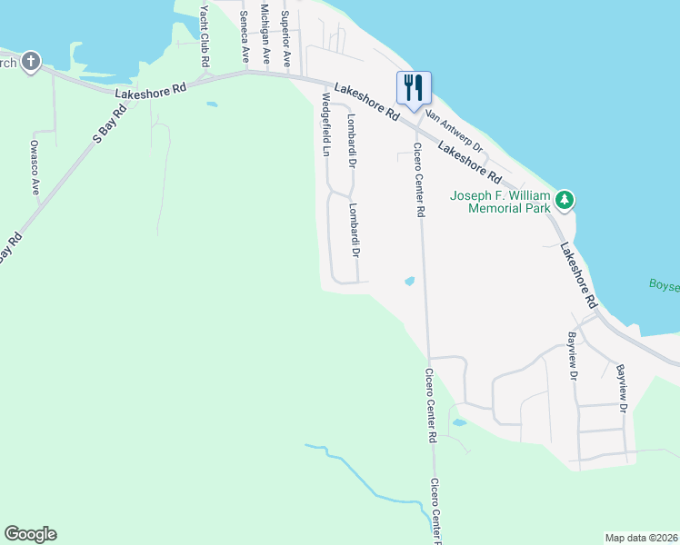 map of restaurants, bars, coffee shops, grocery stores, and more near 8768 Wedgefield Ln in Cicero