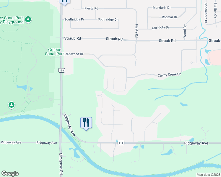 map of restaurants, bars, coffee shops, grocery stores, and more near 73 Raton Avenue in Rochester